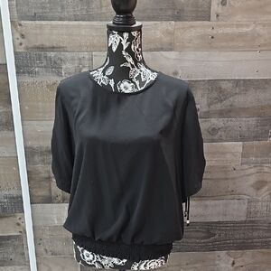 Elegant Black Women's Top